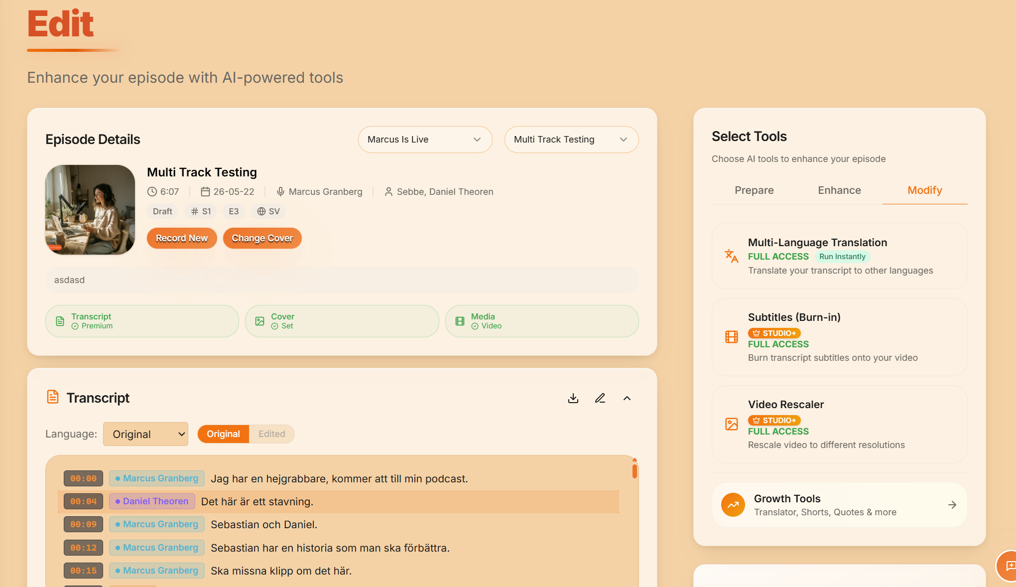 PodManager preview
